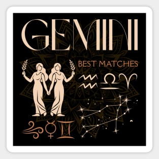 Gemini Zodiac Compatibility Horoscope Star Sign Magnet